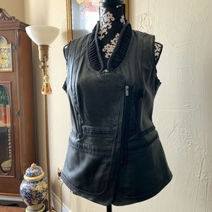 NWOT Leather Jacket Vest